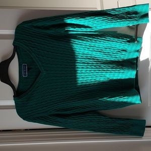 Karen Scott long sleeve sweater xl green